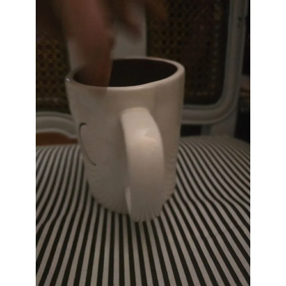 Rae Dunn Halloween Psychic Coffee Mug Purple Interior White